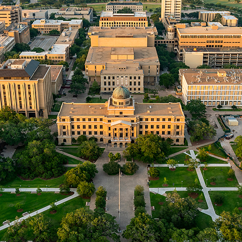 Aerial view of Academic Building