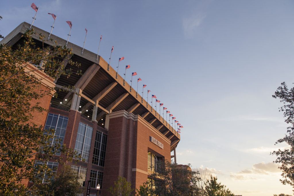 Kyle Field at sunset